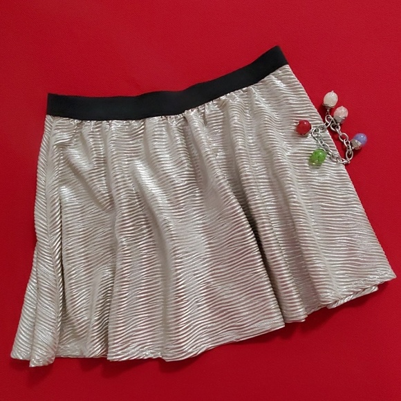 H.I.P. Shimmery Pale Pinkish skirt  elasticized waist Med. Skater Club Dance - Picture 4 of 8
